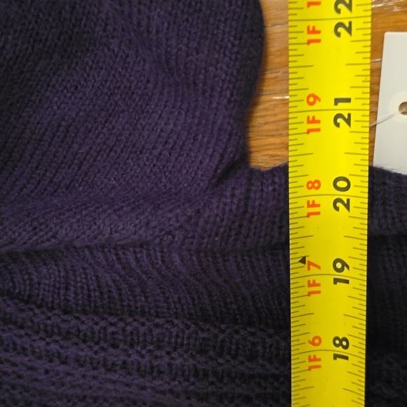 CROFT AND BARROW BRAND WOMEN'S NAVY BLUE OPEN CARDIGAN SWEATER SIZE LARGE - Picture 11 of 16